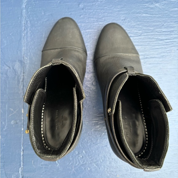 rag & bone black Harrow booties / ankle boots 39.5 - Picture 11 of 16